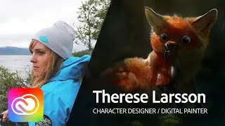 Live Digital Painting with Therese Larsson 3/3 | Adobe Creative Cloud