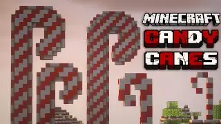 Minecraft Build Tutorial: Candy Canes