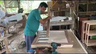 PROSES PEMBUATAN MEJA BELAJAR DARI KAYU