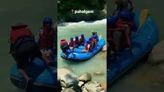 River Rafting ⛰..                              #pahalgam #river #rafting #kashmir #beautiful