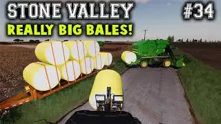STONE VALLEY #34 / REALLY BIG BALES / Farming Simulator 19 PS4 Let's Play FS19.