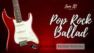 Thoughtful Pop Rock Ballad Guitar Backing Track in G | Jam Track
