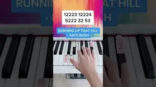 Stranger Things: Running Up That Hill - Kate Bush (Piano Tutorial) #runningupthathill #easypiano