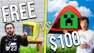 FREE vs $100 Overnight Gaming Fort