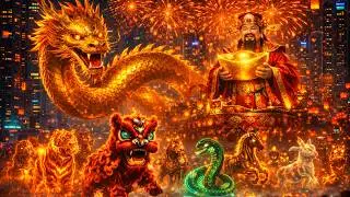 🔥 GIANT ANIMAL PARADE AT NIGHT | Golden Dragon &ndash; God of Wealth &ndash; 12 Zodiac Animals
