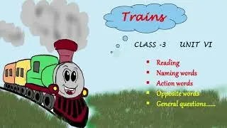 Trains Class 3 English Unit VI NCERT Poem
