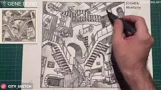 How to draw Escher stairs 