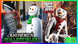 CHRISTMAS SNOWMAN EVENT, All Snowmen Locations, FREE Outfit, SNOW, GTA 5 DLC 2025(GTA Online Update)