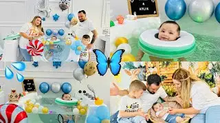 اخدنا سيمار على المسبح 🫧💦الأطفال// ساوينا مساج لسيمار // تابعونا للأخير😍