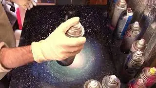 PLANET EATING VORTEX | Spray Paint Art Timelapse