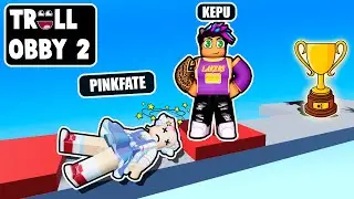 RETO EXTREMO en TROLL OBBY de ROBLOX con PINKFATE 🌟 ¡¿Lograremos superarlo juntos?