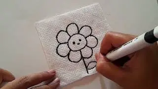 How to make creative 🌈✨️||tissue paper creative ideas 💖💛💚🧡viralart #art #brushpen #tissueart #diy 