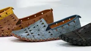 Spring Step Leather Perforated Slip-On Shoes- Fusaro on QVC