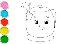 tea cattle drawing/easy tea cattle drawing painting tea cattle drawing for kids