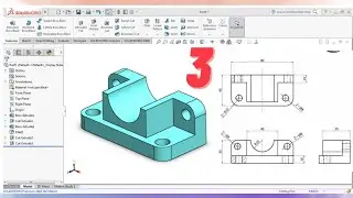 Solidworks Practice 3 ।। Solid work Basic practice 3 #solidworks #solid work #cad #shortvideo