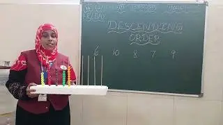 Descending Order 👆🤔 - Teaching Video👩‍🏫 @Aerokids International Pre School