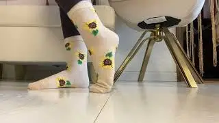 PanPacSight Women's Novelty Funny Sunflower Crew Socks, Cute Funky Floral Socks for Young Lady, Girl