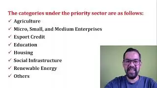 The 8 categories under PSL | Priority Sector Lending Norms