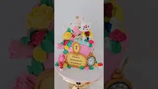 This Alice in Wonderland&ndash;inspired cake was crafted with love and imagination &mdash; Hand made Figurines ❤