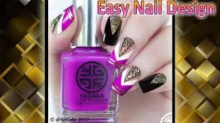 Easy nail design with nail polishes / Простой дизайн с лаками