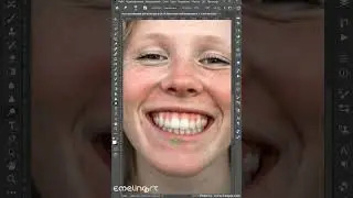Отбелить зубы быстро в Фотошоп #shorts #tutorial #photoshop #photoshoptutorial #туториал #уроки