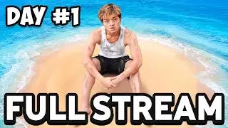 Surviving 7 Days Stranded On An Island FULL Stream! (Day 1)