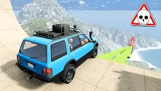 BEST REALISTIC CAR CRASHING GAME 🔥 OFF-ROAD 4x4 SUV VS OBSTACLE COURSE