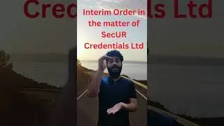 Interim Order in the matter of SecUR Credentials Ltd | varanium cloud | stock market scams