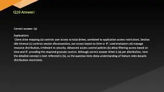 1Y0 A20 Citrix XenApp 6 5 Administration
