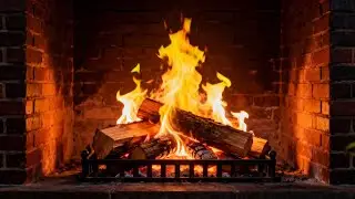 🔥 Fireplace Ambience LIVE  Warm Fire Crackling Sounds for Sleep & Study