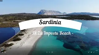 Di Lu Impostu beach Sardinia by drone