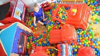 Giant Fireman Ball Pit Fireman Sam Inflatable Fire Engine Feuerwehrmann Sam Show