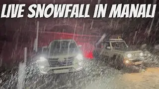 Live Snowfall in Manali I Cars Sliding on Black Ice I  Extreme Winter Conditions #manali #snowfall