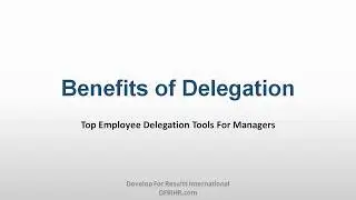 DFRI - Delegation in the Workplace