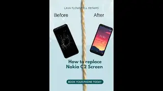 Nokia C2 Screen replacement #shorts