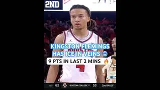Houston Freshman Kingston Flemings with HUGE shots down the stretch scoring 9 points in last 2mins🔥
