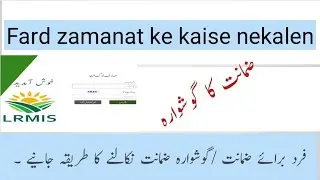 fard zamanat | Goshwara Zamanat | فرد برائے ضمانت  | گوشوارہ ضمانت | Types of Fard land