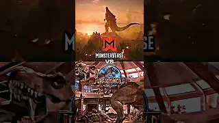 Monsterverse vs Jurassic Franchise #monsterverse #jurassicworld #shorts #edit #vs #debate #fyp