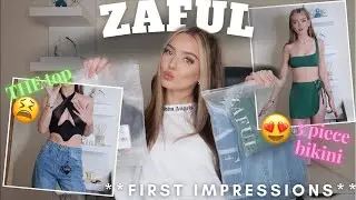 ZAFUL FIRST IMPRESSIONS | 3 PIECE BIKINI, PLT CORSET DUPE & MORE!! *discount code*