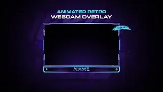 Retro Webcam Overlay Template || Animated Webcam Overlay