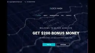 ПОЛУЧИ БОНУС 210$ в #Block Hash   Обзор проекта.