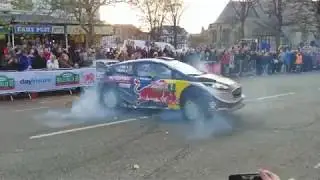 WRC Wales Rally GB 2017 - Ogier and Evans Donuts