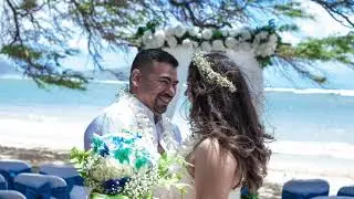 Bianca + Manuel Waialae Beach Wedding in Hawaii