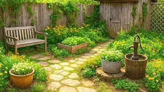 Rustic Small Garden Design 2025 | Cozy Countryside Vibes