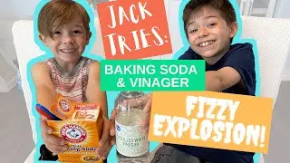 Jack Tries: Baking Soda & Vinegar Reaction - Fizzy EXPLOSION - Fun Kids Science