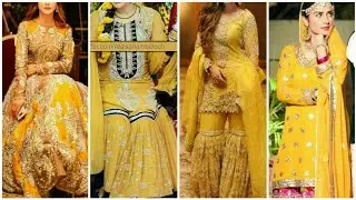 Beautiful stylish yellow dresses collection 2018