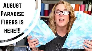 Распаковка Mystery Spinning Box от Paradise Fibers Subscription &ndash; август 2023 г., шелк/хлопок/лен/меринос Eri