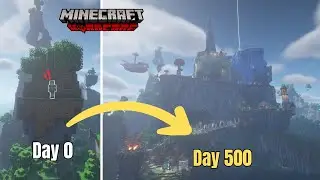 I Survived 500 Days in Hardcore Amplified Minecraft! [FULL MOVIE]