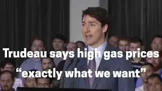 Trudeau says high gas prices &ldquo;exactly what we want&rdquo;  | Andrew Scheer