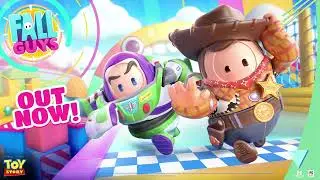 Fall Guys &bull; Disney and Pixar Woody&rsquo;s Roundup Trailer &bull; PS5 XSX PS4 Xbox One Switch PC